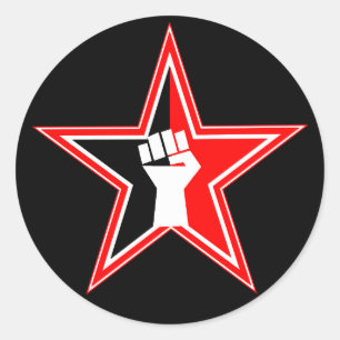 Pegatina Redonda 6 Pegatinas revolucionarios anarquistas