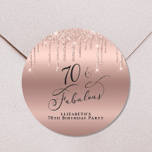 70.º Rosa Purpurina de oro