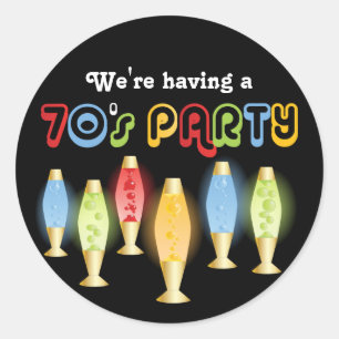 Pegatina Redonda 70s maravilloso