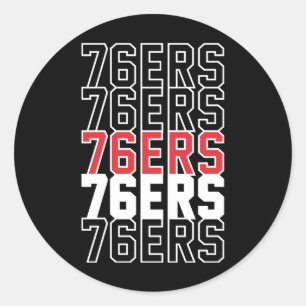Pegatina Redonda 76 ers