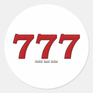 PEGATINA REDONDA 777