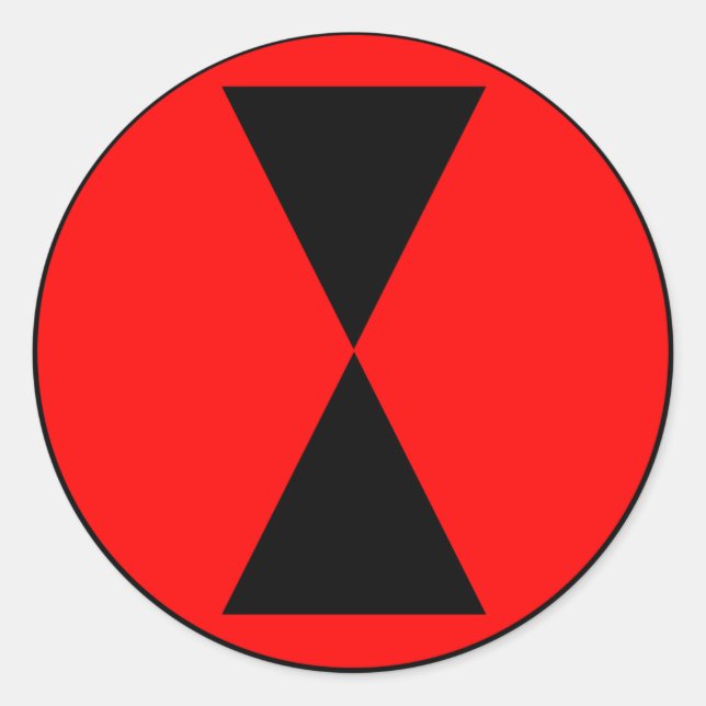 Pegatina Redonda 7.ª División de Infantería (Anverso)
