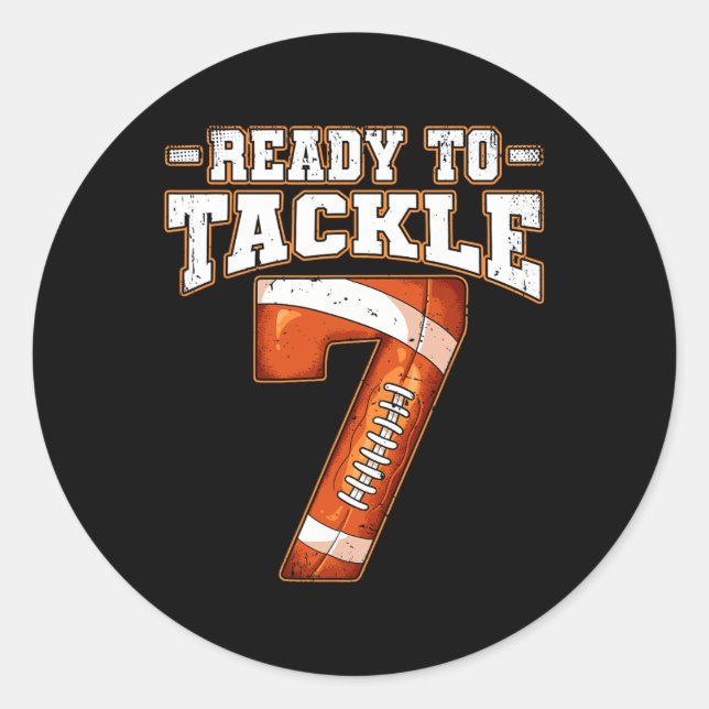 Pegatina Redonda 7.º Fútbol (Anverso)