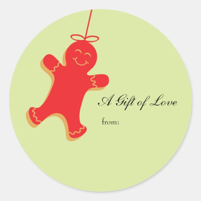 Pegatina Redonda 7, A Gift of Love , de: (Anverso)