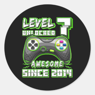 Pegatina Redonda 7 Desbloqueados Impresionantes Videojuegos 2014 7º