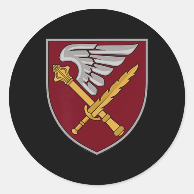 Pegatina Redonda 7th Rapid Response Corps (ukraine) V2 Ukrainian Mi (Anverso)