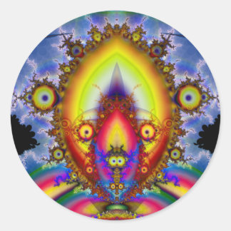 Pegatina Redonda 8.º suavizado