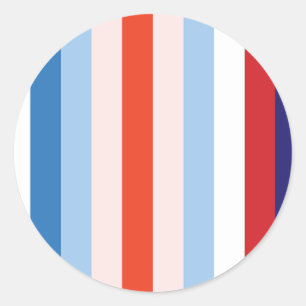 Pegatina Redonda 8 Combinación de colores