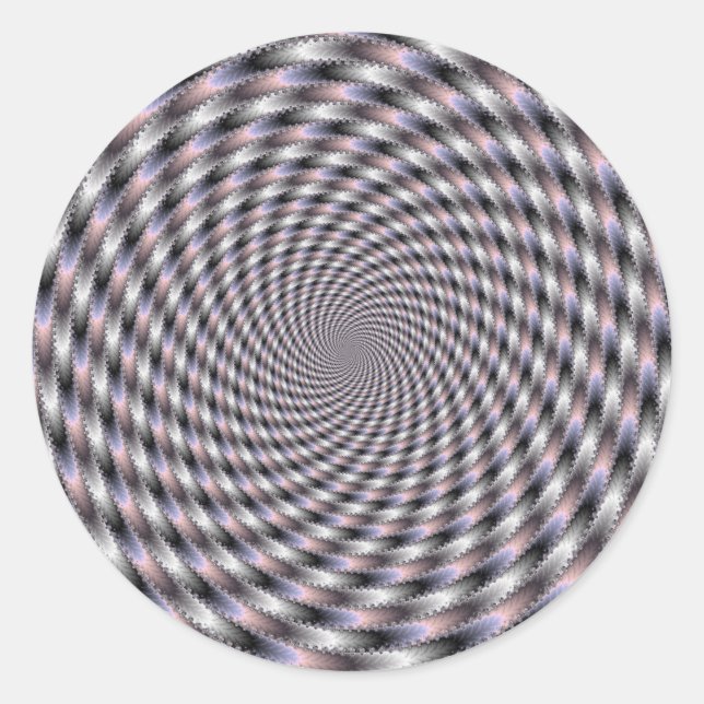 Pegatina Redonda 8 Vodkas demasiados - Fractal (Anverso)