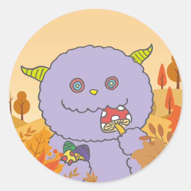 PEGATINA REDONDA 9月モンスターシール (Anverso)