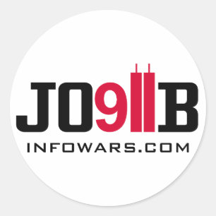Pegatina Redonda 911 INSIDEJOB infowars.com