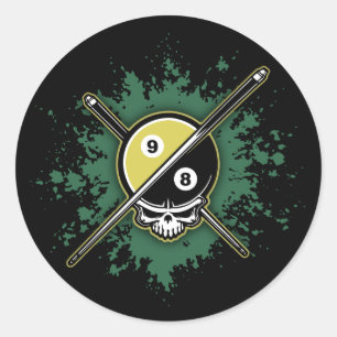 Pegatina Redonda 98 bolas