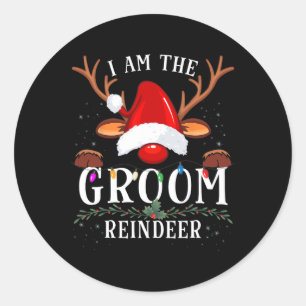 Pegatina Redonda 99 Regalos Soy La Familia De Navidades De Renos Gr