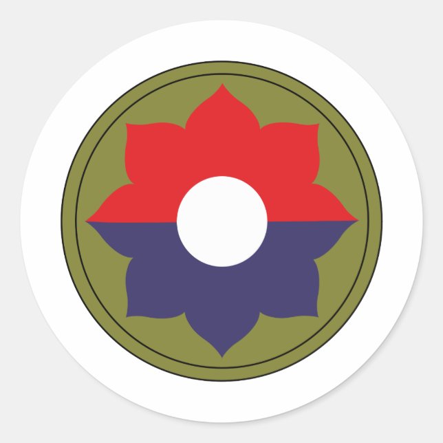 Pegatina Redonda 9.ª División de Infantería (Anverso)