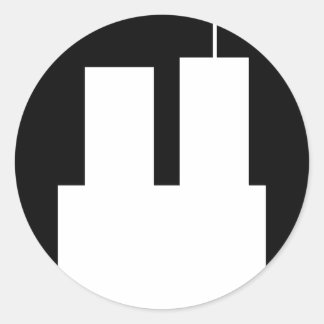 PEGATINA REDONDA 9/11 WTC