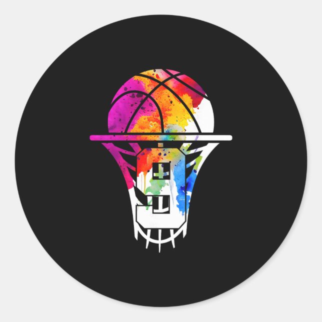 Pegatina Redonda 9 Years Sketll 9th Birthday  (Anverso)