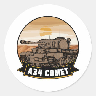 PEGATINA REDONDA A34 COMET