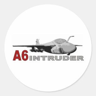 Pegatina Redonda A6 intruso