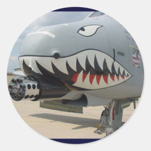 PEGATINA REDONDA A-10 THUNDERBOLT