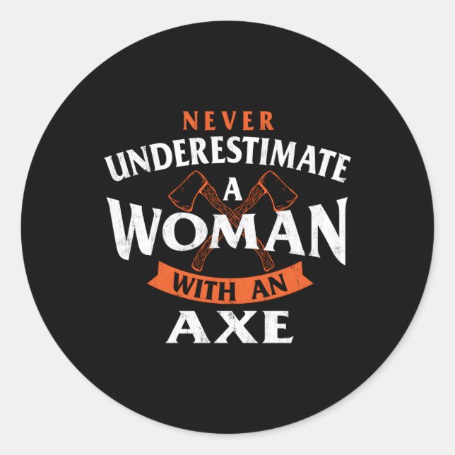 Pegatina Redonda A Con Capuchón De Capucha De Ax (Anverso)