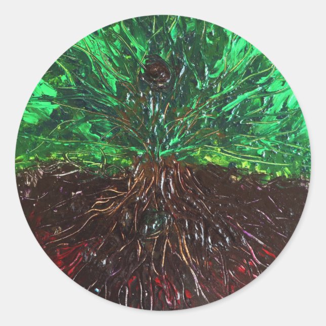 Pegatina Redonda A continuación (Anverso)