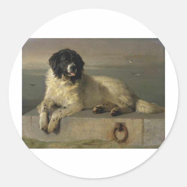 Pegatina Redonda A_Distinguished_Member_of_the_Humane_Society_by_Si (Anverso)