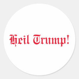 Pegatina Redonda ¡A favor de Trump, Heil Trump!