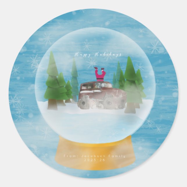 Pegatina Redonda A funny sticker that will make you laugh  (Anverso)