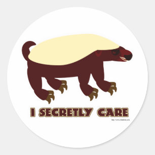 Pegatina Redonda A Honey Badger le importan secretamente