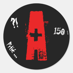 Pegatina Redonda A joven permitido