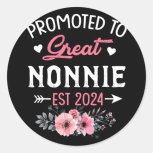 Pegatina Redonda A La Gran Flor Nonnie Est 2024