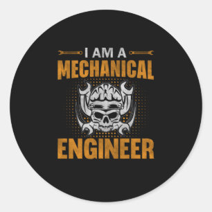 Pegatina Redonda A Mechanical Engineer