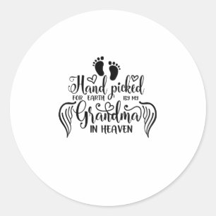 Pegatina Redonda A moment in our arms a lifetime in our hearts