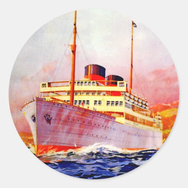 Pegatina Redonda A Sudáfrica en 17 días (Anverso)