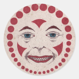 Pegatina Redonda ¡Aaargh! ¡Payaso siniestro!