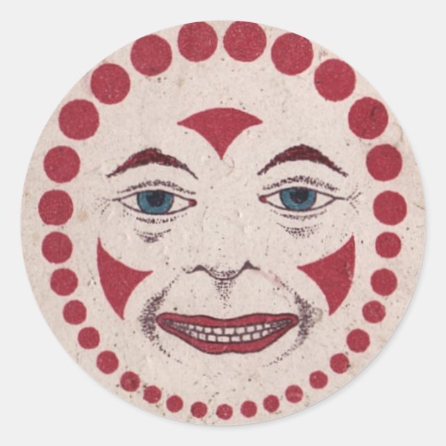 Pegatina Redonda ¡Aaargh! ¡Payaso siniestro! (Anverso)