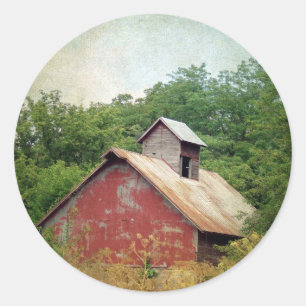 Pegatina Redonda Abandonado y crecido demasiado