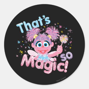 Pegatina Redonda Abby Cadabby Wand