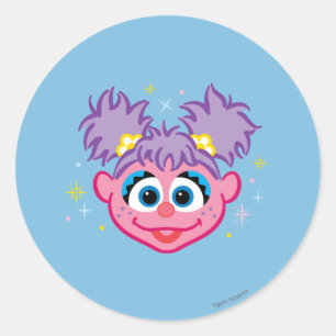 Pegatina Redonda Abby Smiling Face