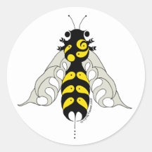 Abeja de miel tribal