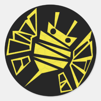 Pegatina Redonda abeja de persephones