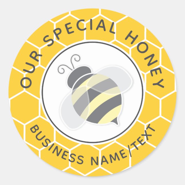 Pegatina Redonda Abejas y girasoles Eucalyptus Baby Shower Clas (Anverso)