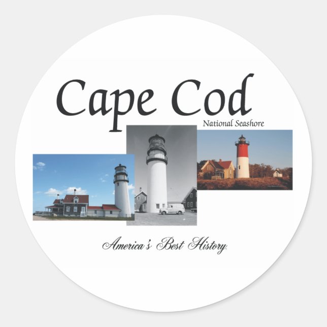 Pegatina Redonda ABH Cape Cod (Anverso)
