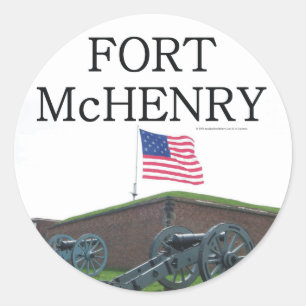 Pegatina Redonda ABH Fort McHenry