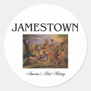 Pegatina Redonda ABH Jamestown