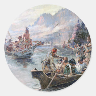 Pegatina Redonda ABH Lewis y Clark NHS