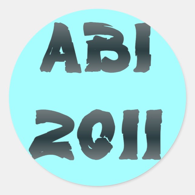 PEGATINA REDONDA ABI 2011 (Anverso)