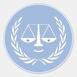 Pegatina Redonda Abogado