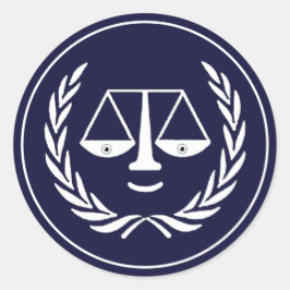 Pegatina Redonda Abogado creativo