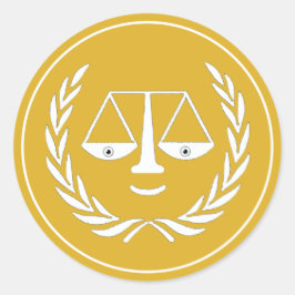 Pegatina Redonda Abogado creativo